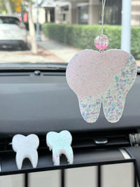 White Dental Car Freshies by Teeth Obsessed, vent air freshener melts designed to keep your car smelling fresh.