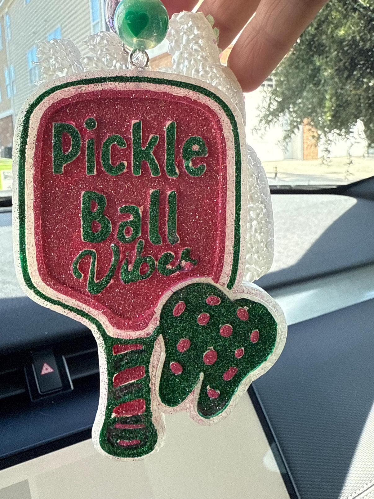 Teeth Obsessed blueberry Pickleball Tooth Car Freshener Freshies vent tart in a vibrant blue color for car air freshening.