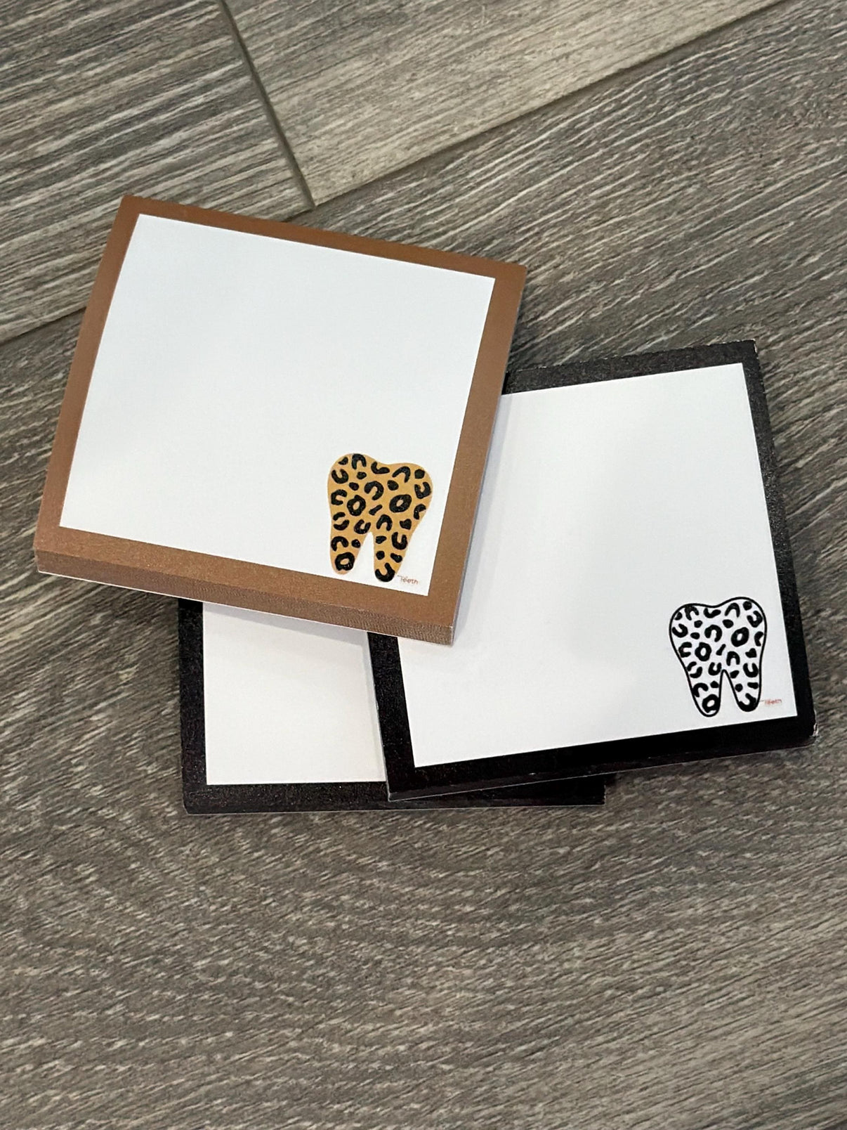Leopard Teeth Notepad | Tooth Notepad for Dental Assistants & Hygienists | Cute Dental Stationery | Dental Team Gift | Tooth Pad