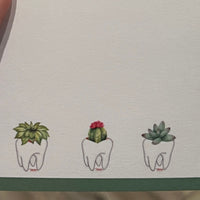 Dental Succulent and Smiling Vase Notepads