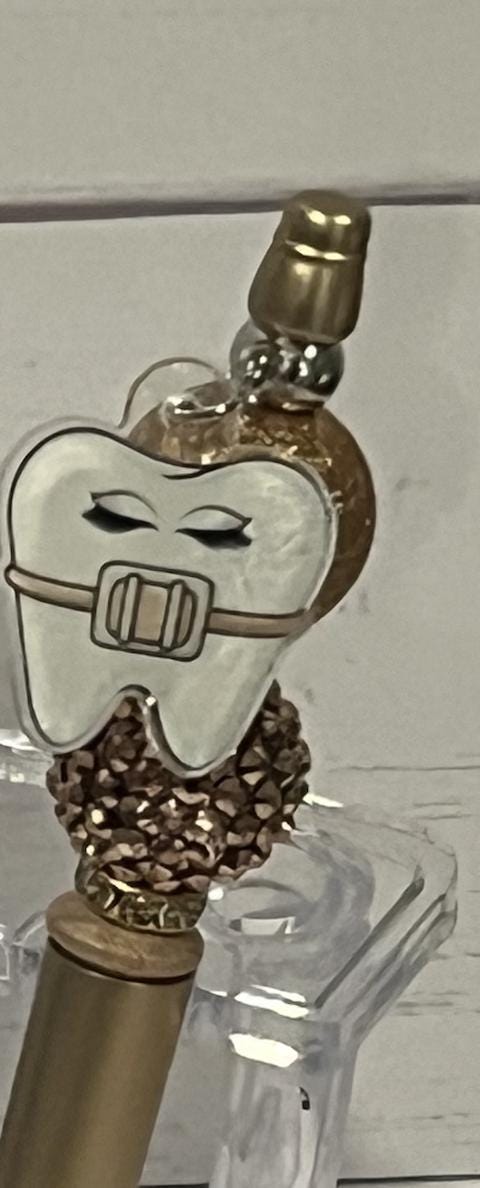 Ortho Braces Tooth Bubble Pen: Fun Dental Office Decor